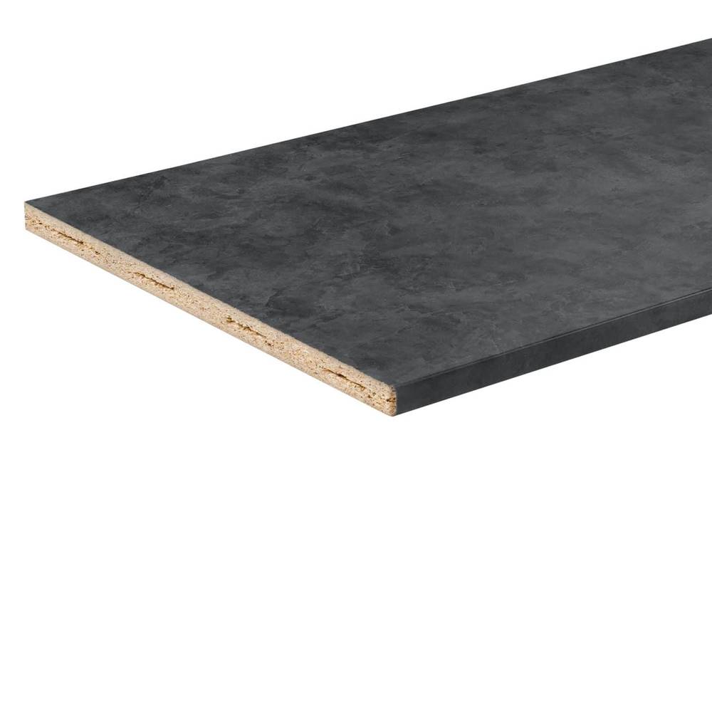 Stretta 6-ft x 25.5-in x 1.125-in Urban Graphite Left-Hand Miter-Cut Laminate Countertop | 160066