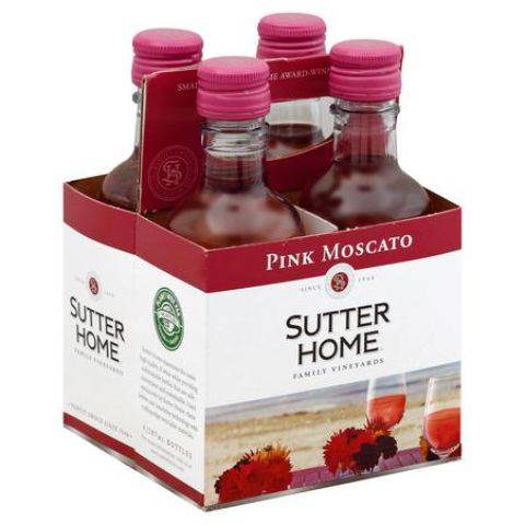 Sutter Home Pink Moscato 4 Pack 187mL