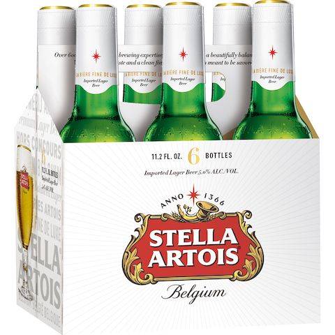 Stella Artois 6 Pack 11.2oz Bottle