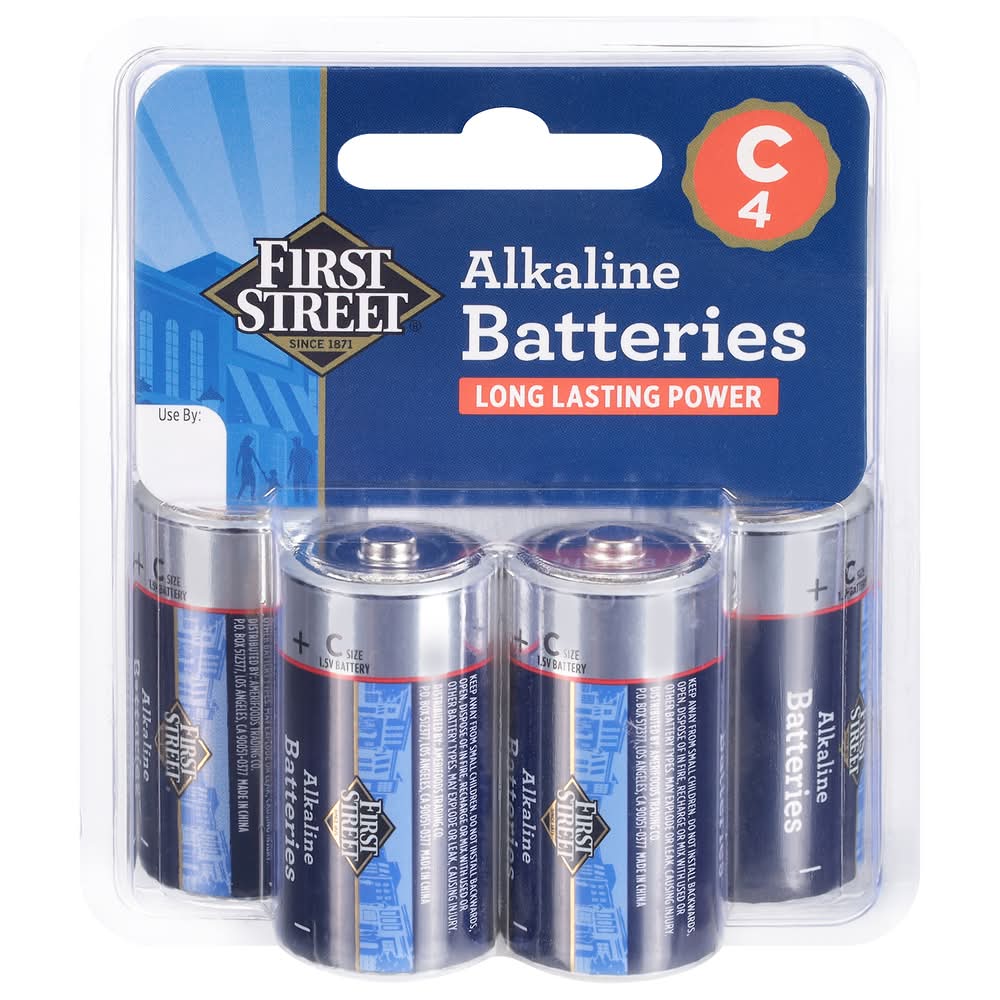 First Street Alkaline Long Lasting Power Batteries (0.67 lbs)