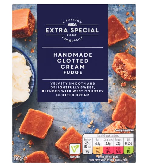 ASDA Extra Special Handmade Clotted Cream Fudge (150g)
