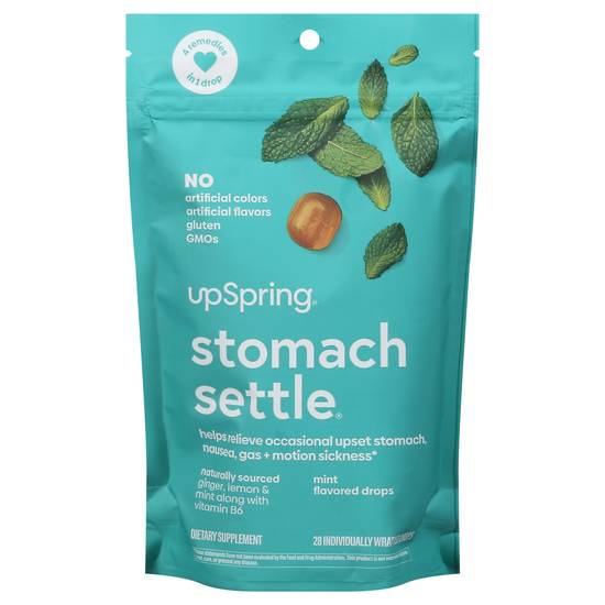 Upspring Drops Mint Flavored Stomach Settle (28 ct)