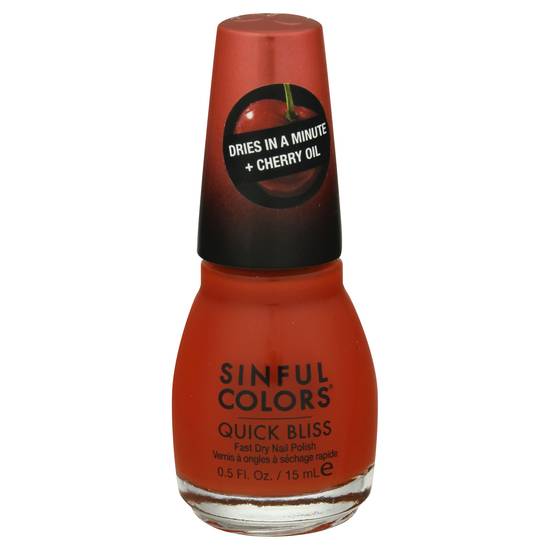 Sinfulcolors Quick Bliss Fast Dry Cherry Chaser 2672 Nail Polish