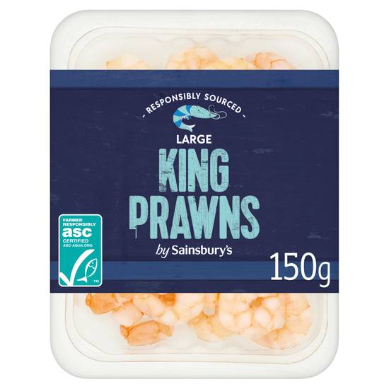 SAVE £1.00 Sainsbury's Large King Prawns ASC 150g