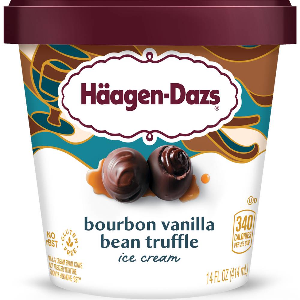 Haagen-Dazs Spirits Bourbon Vanilla Truffle Ice Cream (14 fl oz)