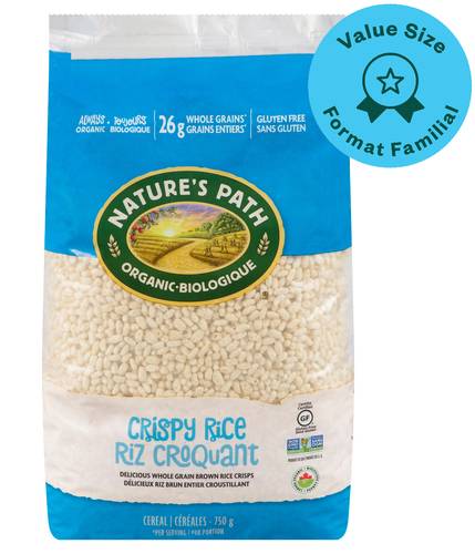 Nature's path riz croquant sans gluten bio - crispy rice cereal (750 g)
