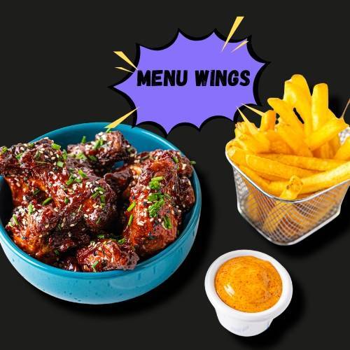 Menu Wings 🍗 + 🍟