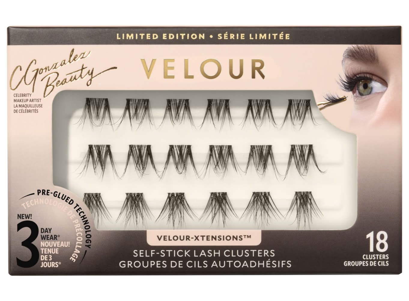 Velour Lashes Velour x C Gonzalez Beauty Self-Stick Lash Clusters