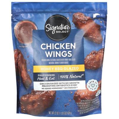 Signature Select Honey Bbq Chicken Wings Cooked