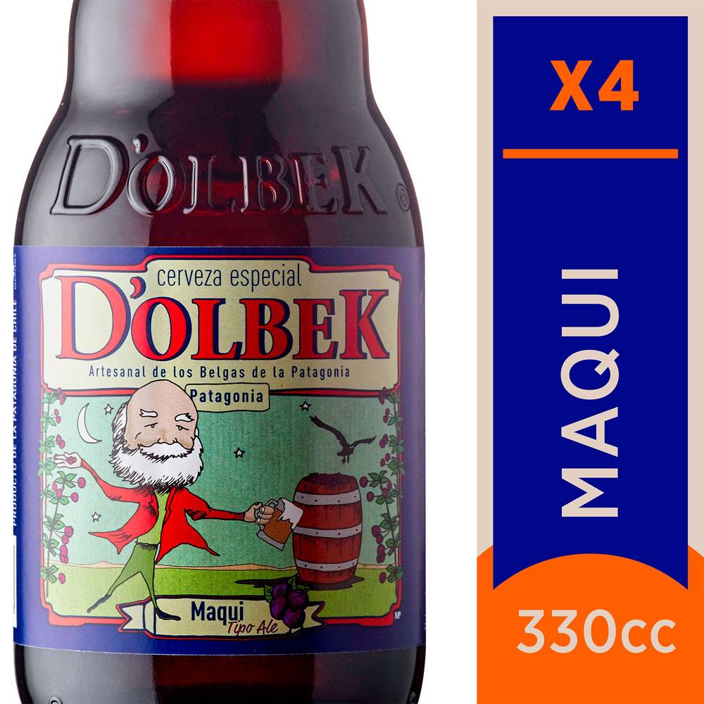 D'olbek pack cerveza maqui (4 u x 330 ml c/u)