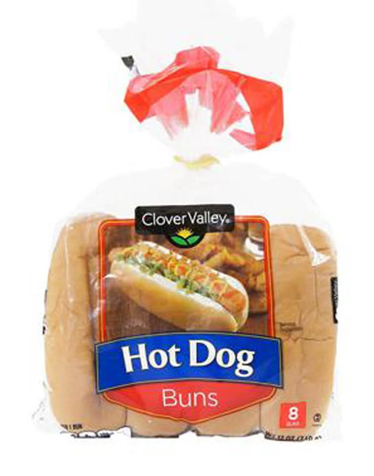 Clover Valley Hot Dog Buns (12 oz, 8 ct)