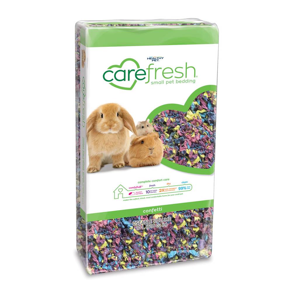 Carefresh sustrato de papel multicolor para pequeñas mascotas