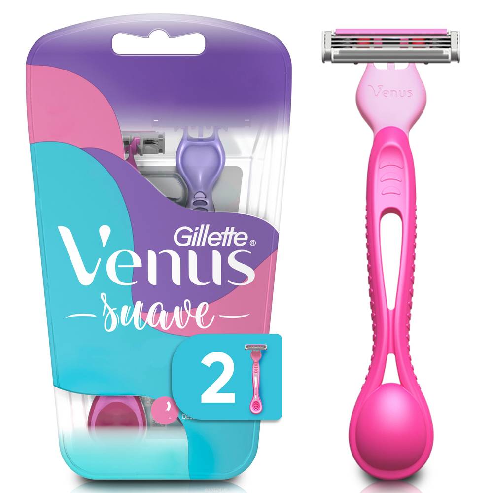 Gillette · Rastrillos desechables venus suave, mujer (2 un)