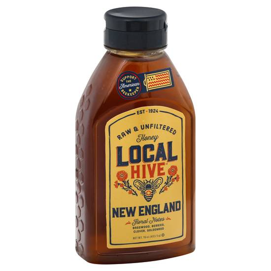 Local Hive Raw & Unfiltered New England Honey (16 oz)