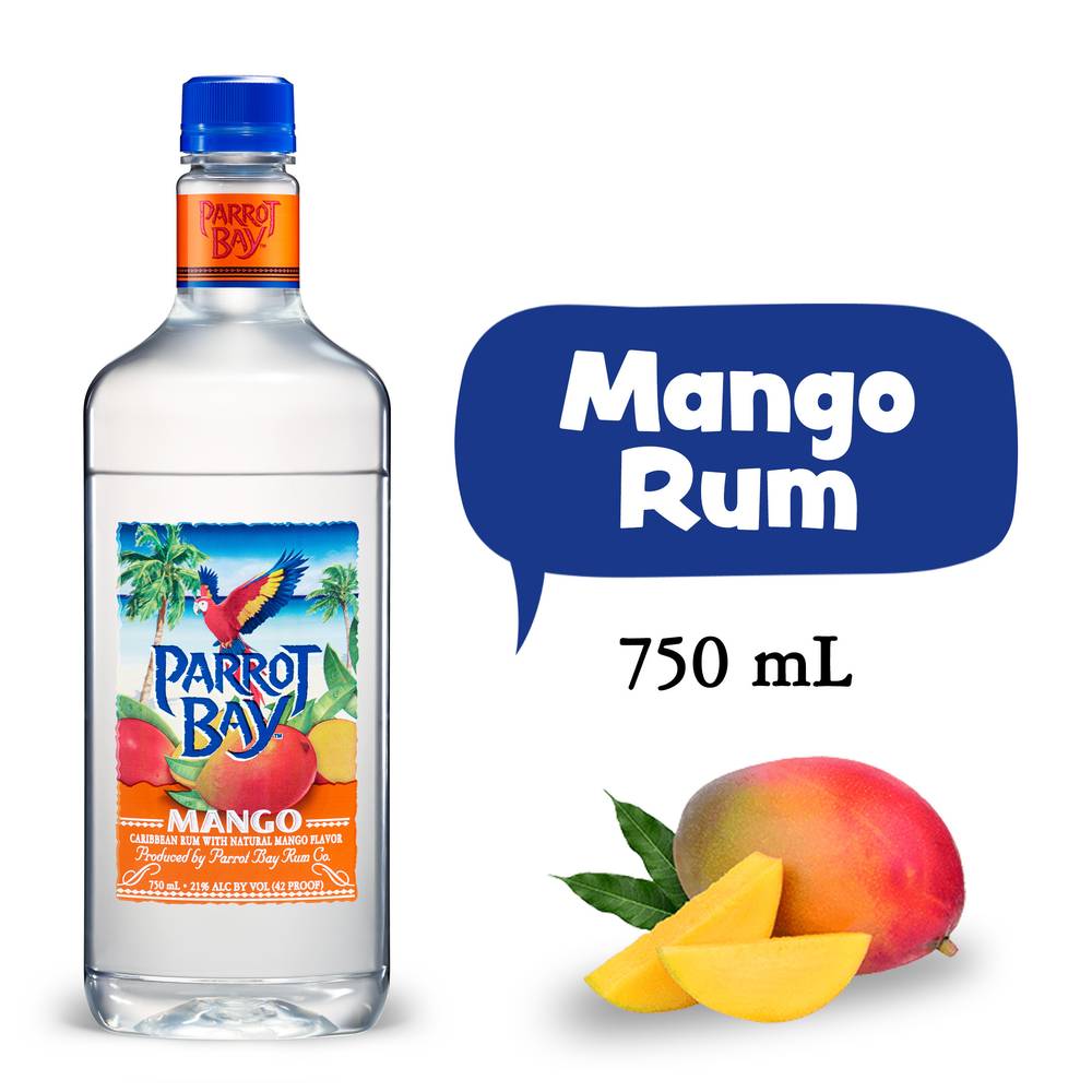 Parrot Bay Mango Rum (750ml plastic bottle)