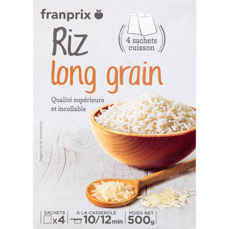 Riz long 10 minutes franprix 500g