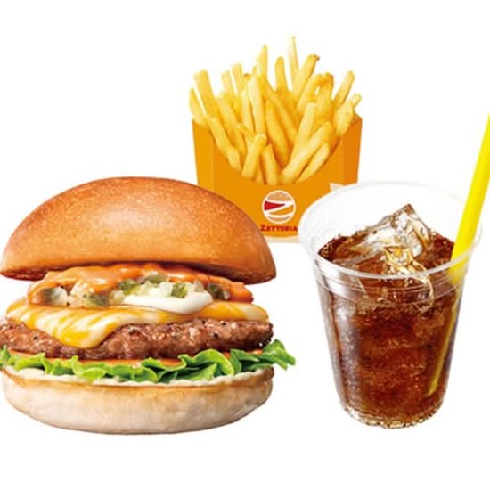 【セット】絶品チーズバーガー ZEPPIN (Supreme) Cheeseburger Set