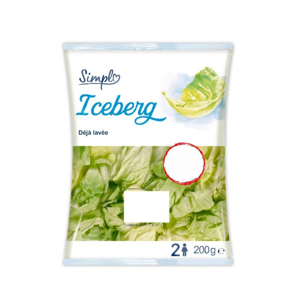Salade Iceberg SIMPL - le sachet de 200g