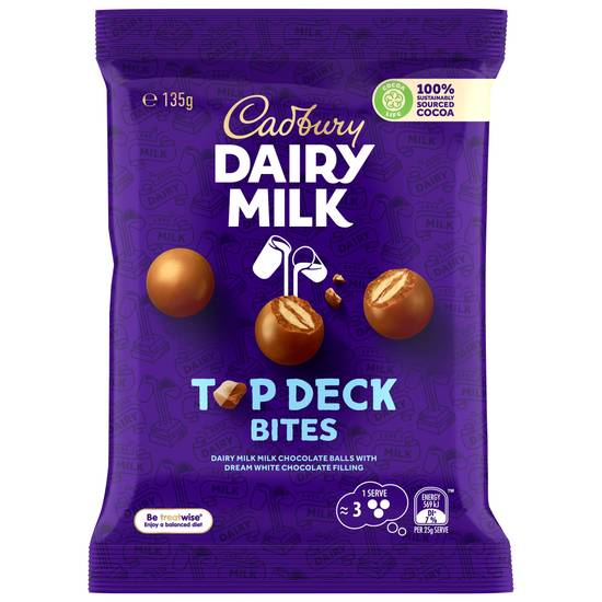 Cadbury Top Deck Bites 135g
