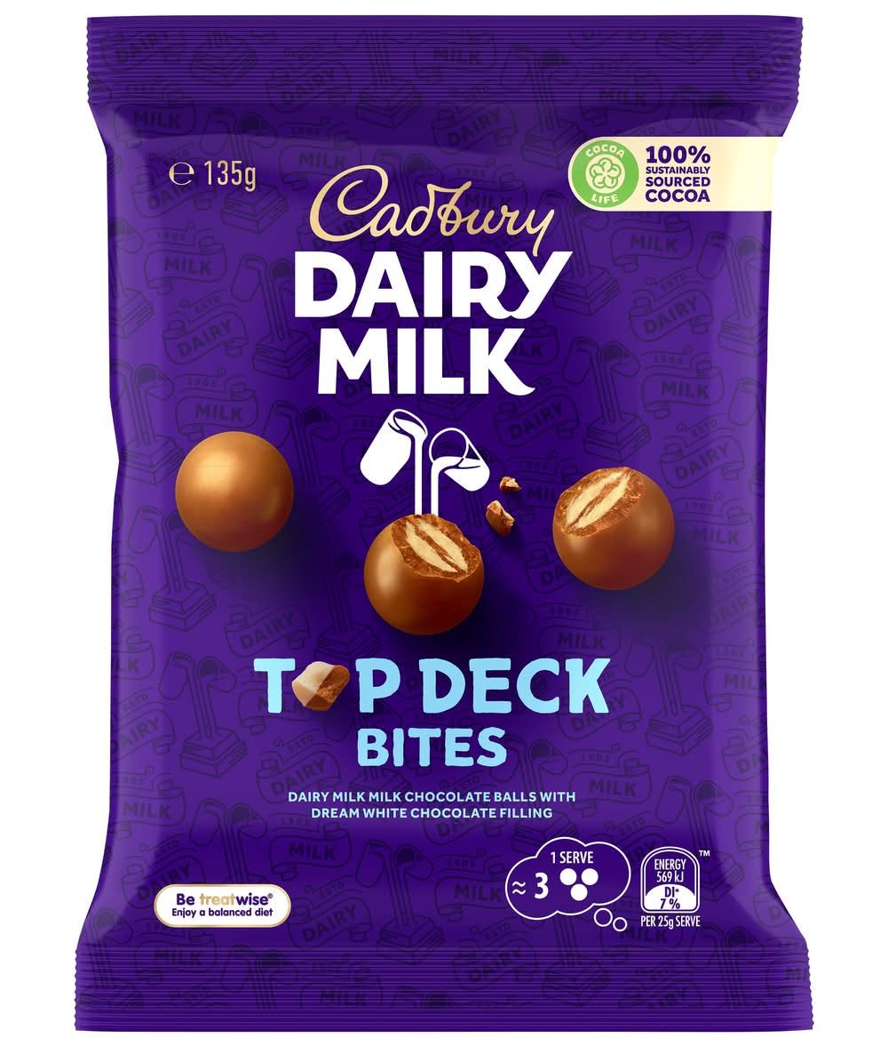 Cadbury Top Deck Bites 135g