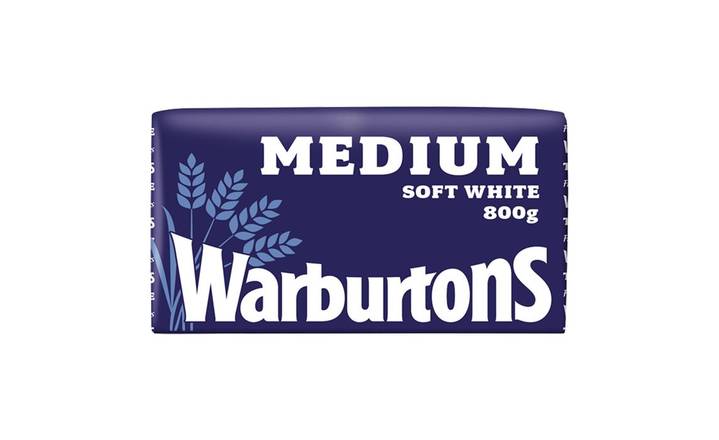 Warburtons White Medium 800g Bread Loaf (850000)