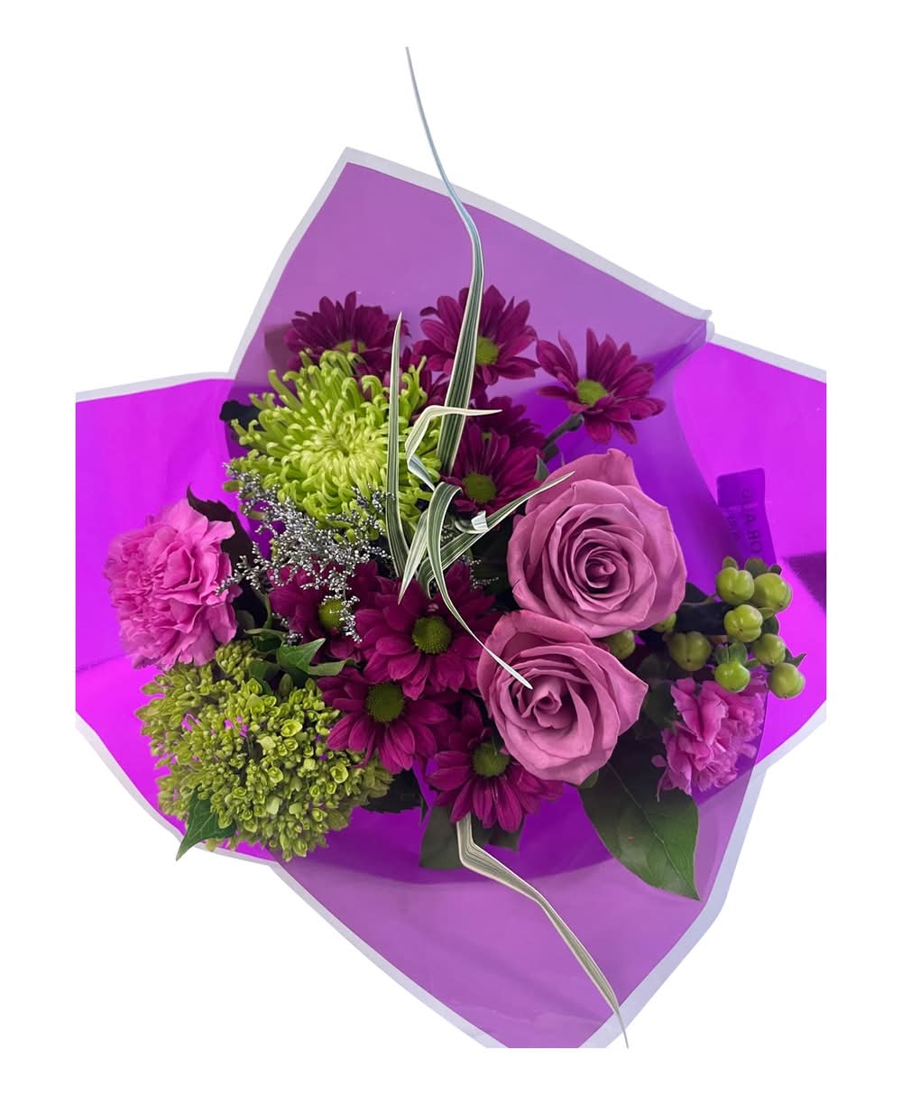 Nob Hill Trading Co. Flower Bouquet, Royal Purple