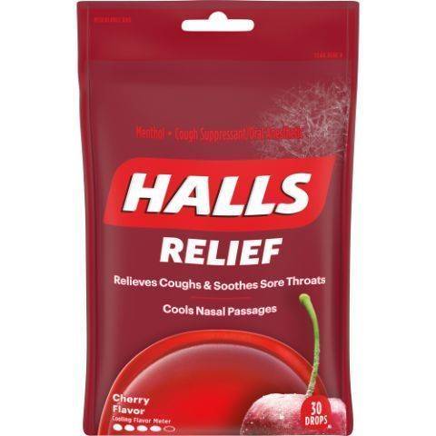 Halls Cherry Bag 30 Count