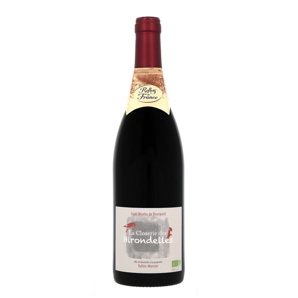 Reflets de France - Vin rouge val de Loire saint nicolas de bourgueil cabernet franc bio (750 ml)