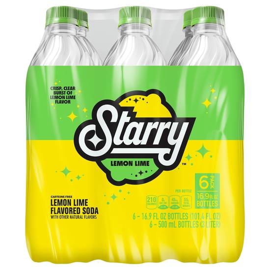 Starry Flavored Soda (6 ct, 16.9 fl oz) (lemon lime)