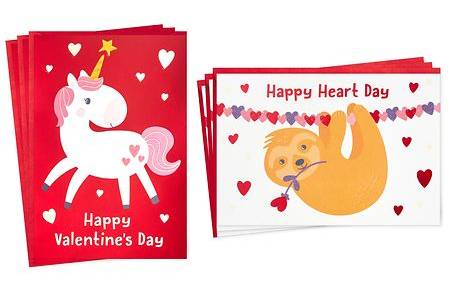 Hallmark Valentine's Day Assortment Cards Set, Multicolor (6 ct)