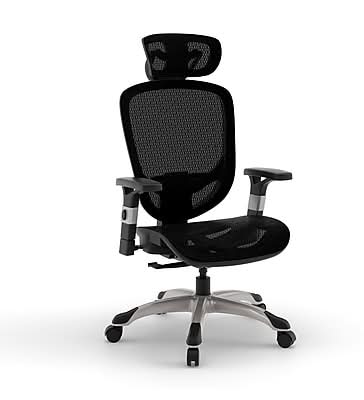 Staples Hyken Ergonomic Mesh Swivel Task Chair, Black (ST63137)