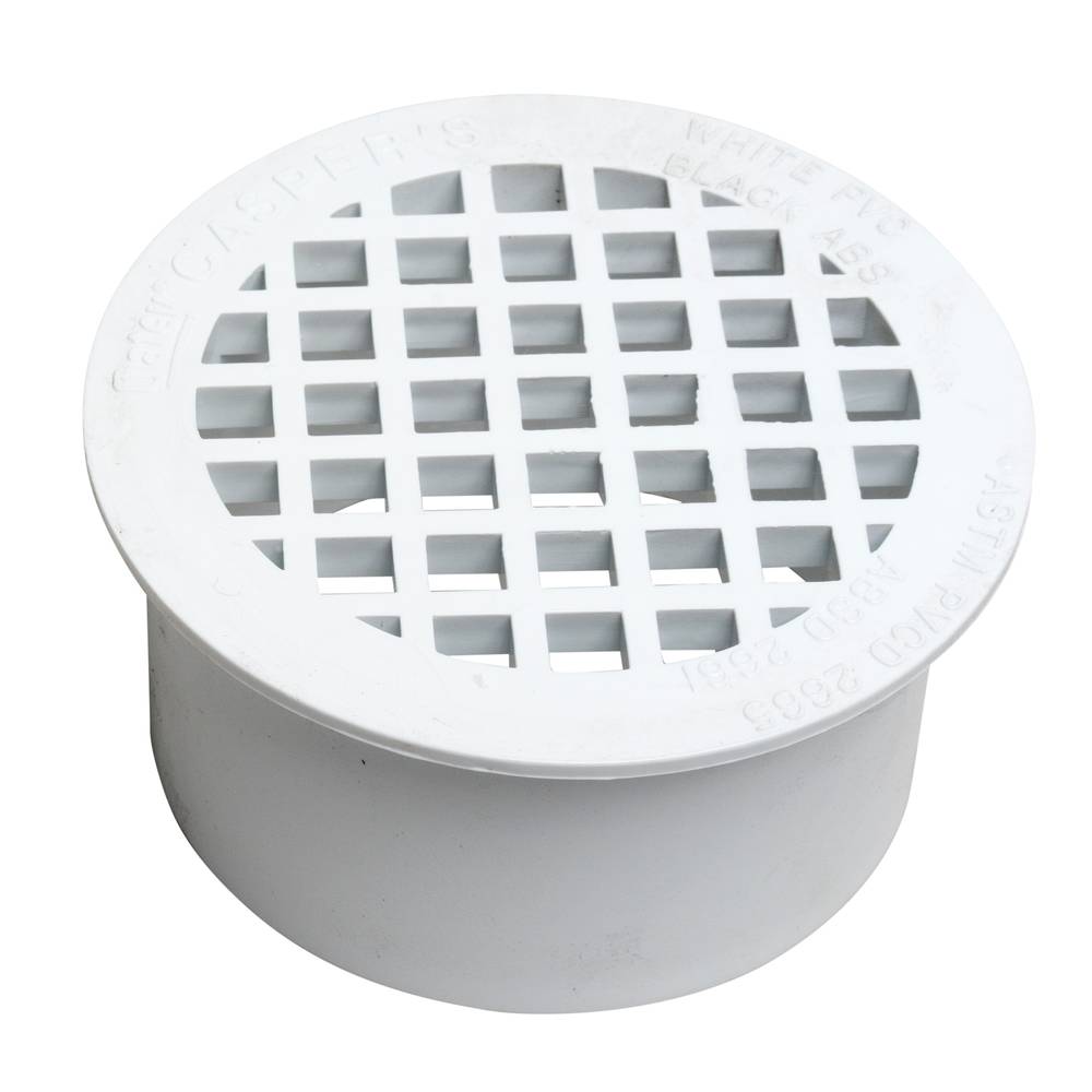 Oatey 3-in PVC Round White Snap-in Drain | 435654