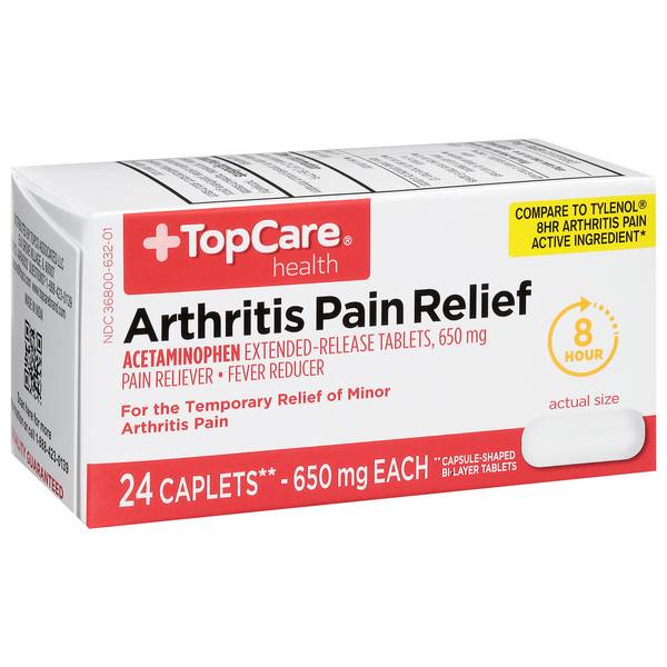 TopCare Arthritis Pain Acetaminophen 650 mg Caplets