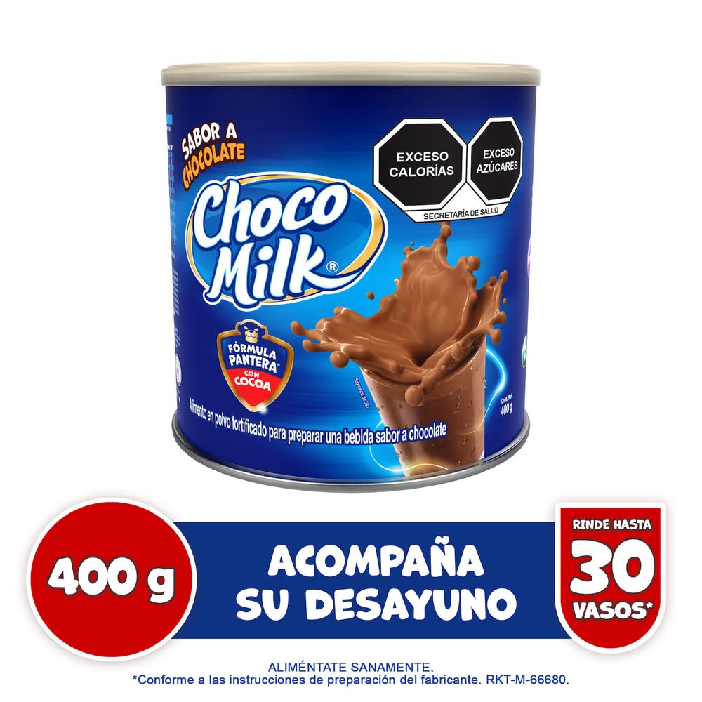 Choco Milk · Bebida en polvo con vitaminas y minerales, chocolate-cocoa (400 g)