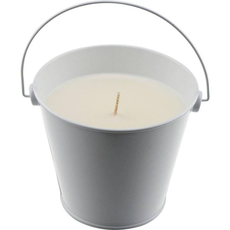 White MosquitNo Outdoor Citronella Candle Pail, 20oz