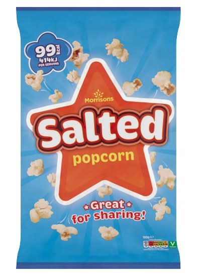Morrisons Salted, Popcorn (100g)