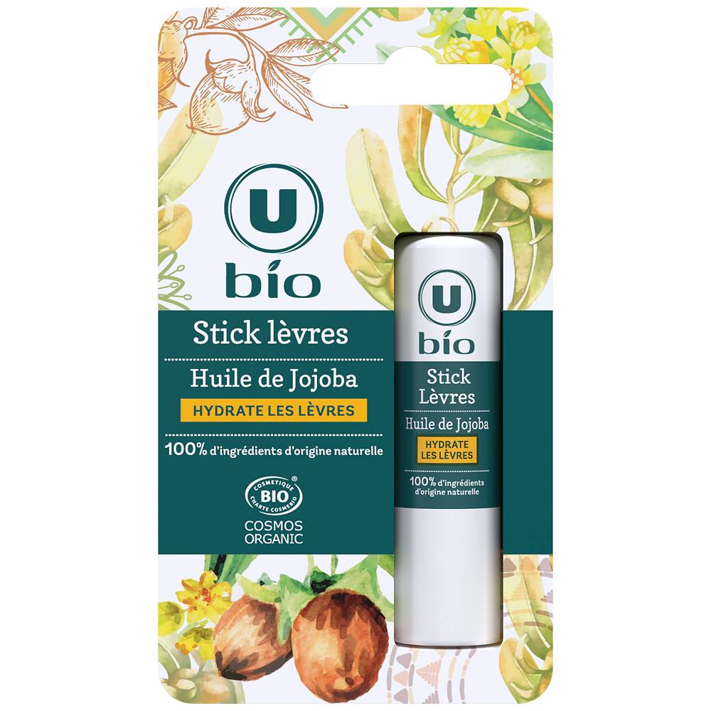 U Bio - Stick lèvres huile de jojoba hydrate les lèvres