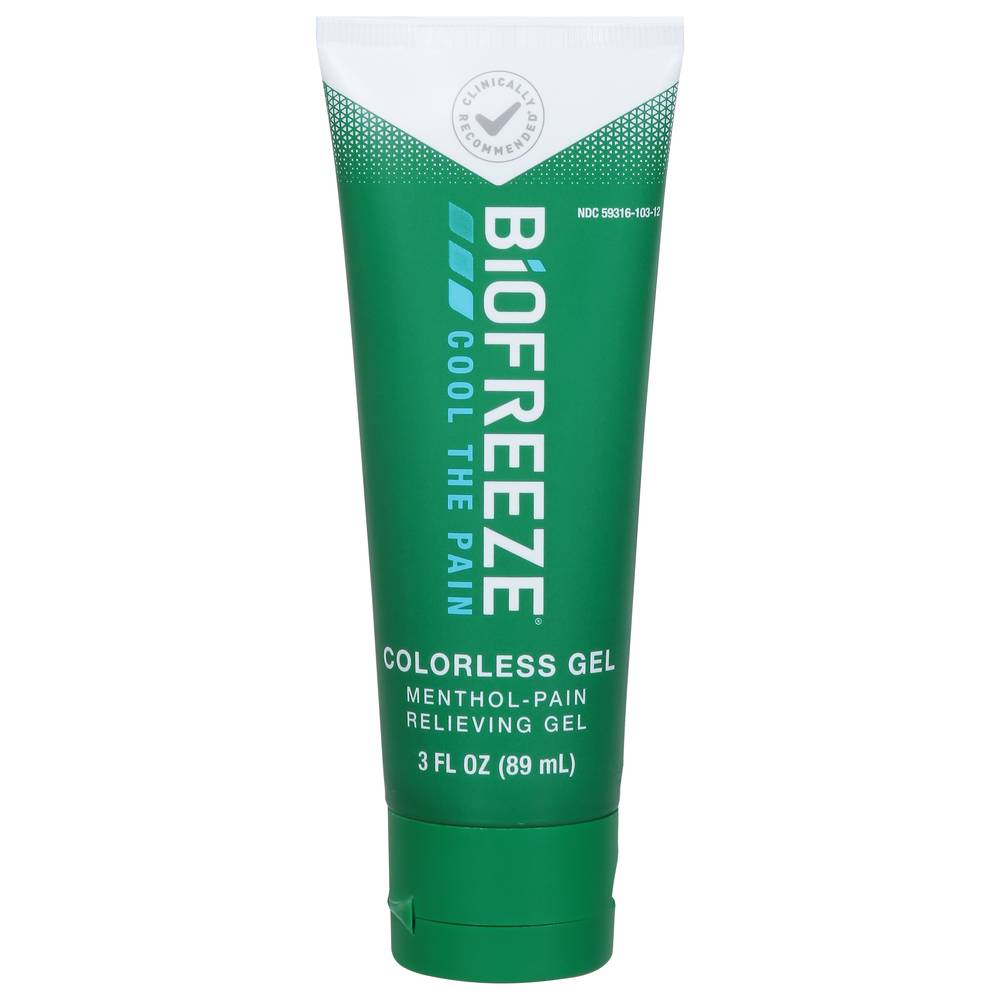 Biofreeze Pain Relief Cold Therapy Colorless Gel (3 fl oz)