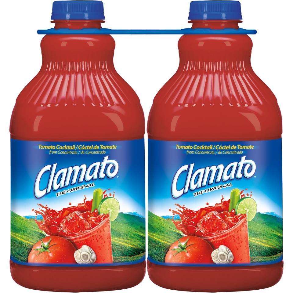 Mott's Clamato Tomato Cocktail - 2/64 oz plastic bottles (2 Units)