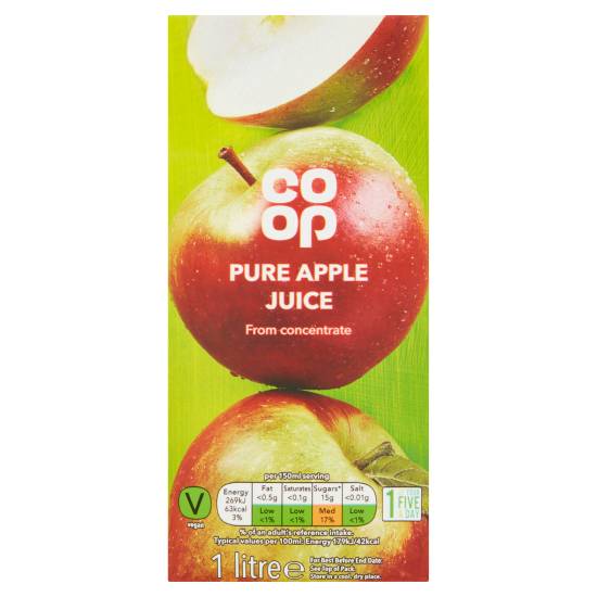 Co-Op Pure Apple Juice (1 L)