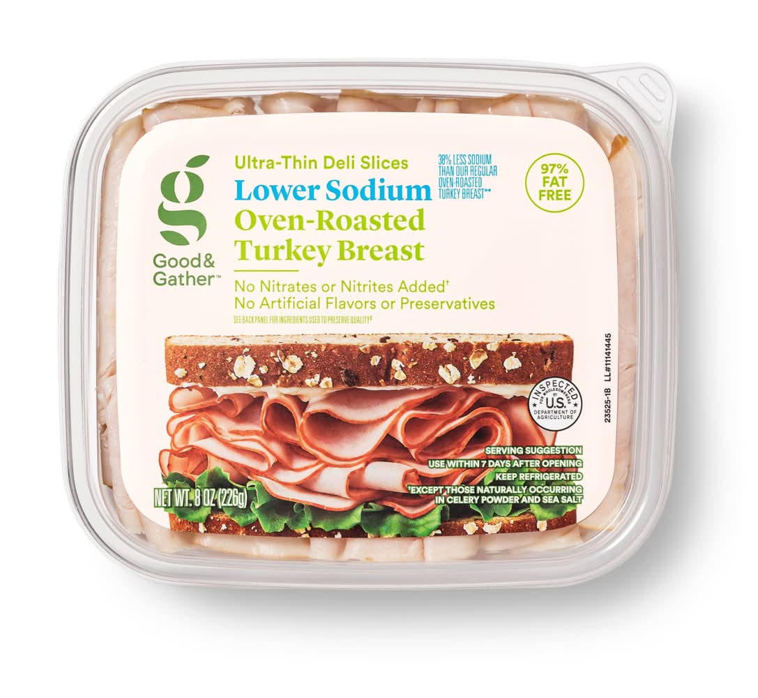 Good & Gather Lower Sodium Oven Roasted Turkey Breast (8 oz)