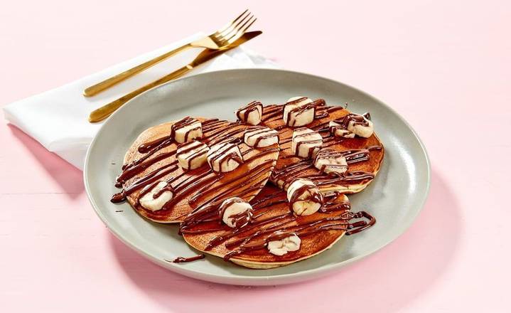 Banana With Nutella Pancakes