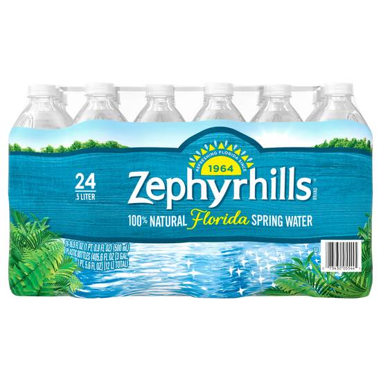 Zephyrhills 100% Natural Spring Water (24 ct, 16.9 oz)
