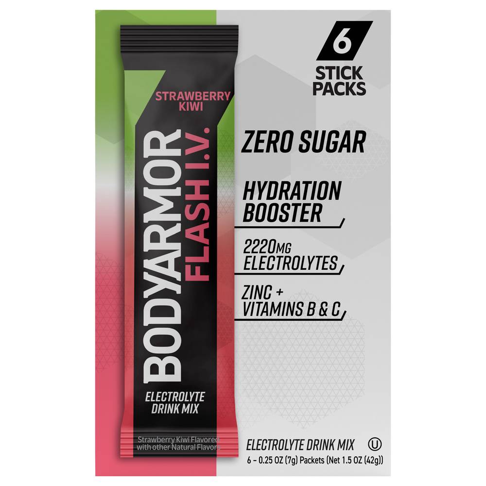 Bodyarmor Hydration Booster Zero Sugar Electrolyte Drink Mix (6 ct, 0.25 oz) (strawberry-kiwi)