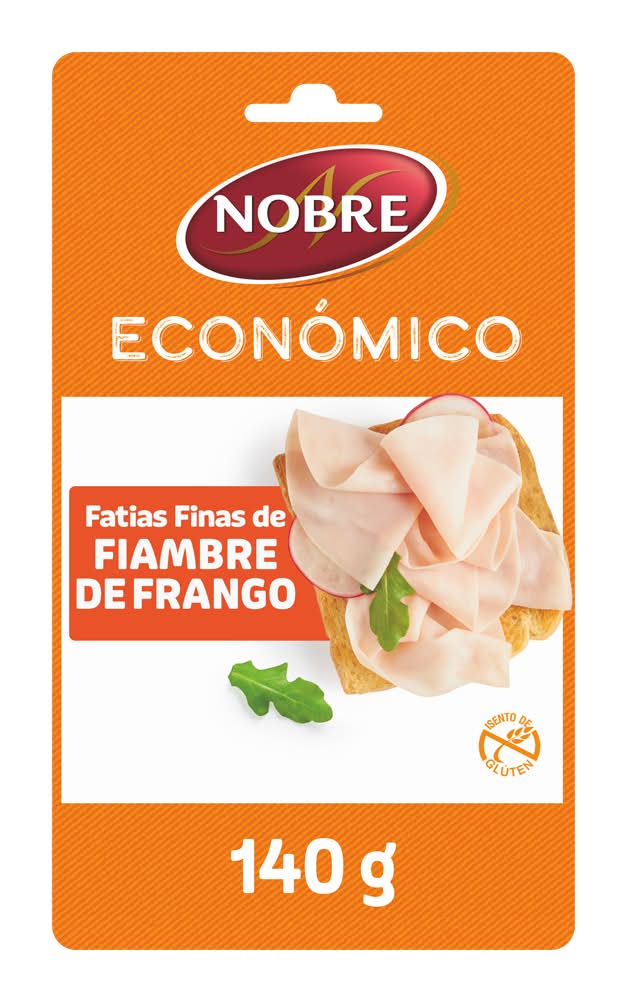 Nobre  - Fiambre fatias finas frango, embalagem de 140g
