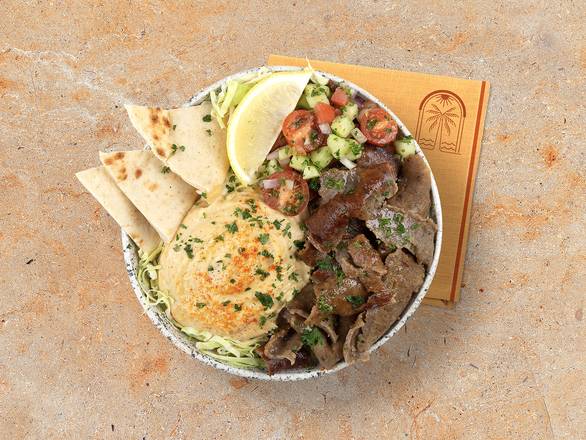 Lamb Gyro Hummus Bowl