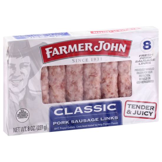Farmer John Classic Pork Sausage Links (8 ct)
