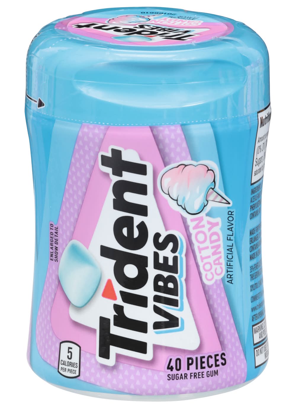 Trident Sugar Free Chewing Gums, Cotton Candy (40 ct)