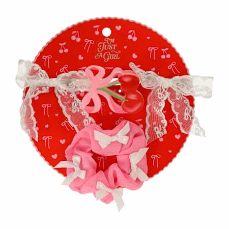 I'm Just A Girl Hair Set 4-Pack Cherry
