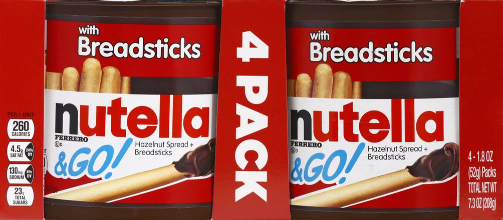 Nutella Hazelnut Spread + Breadsticks (4 ct)